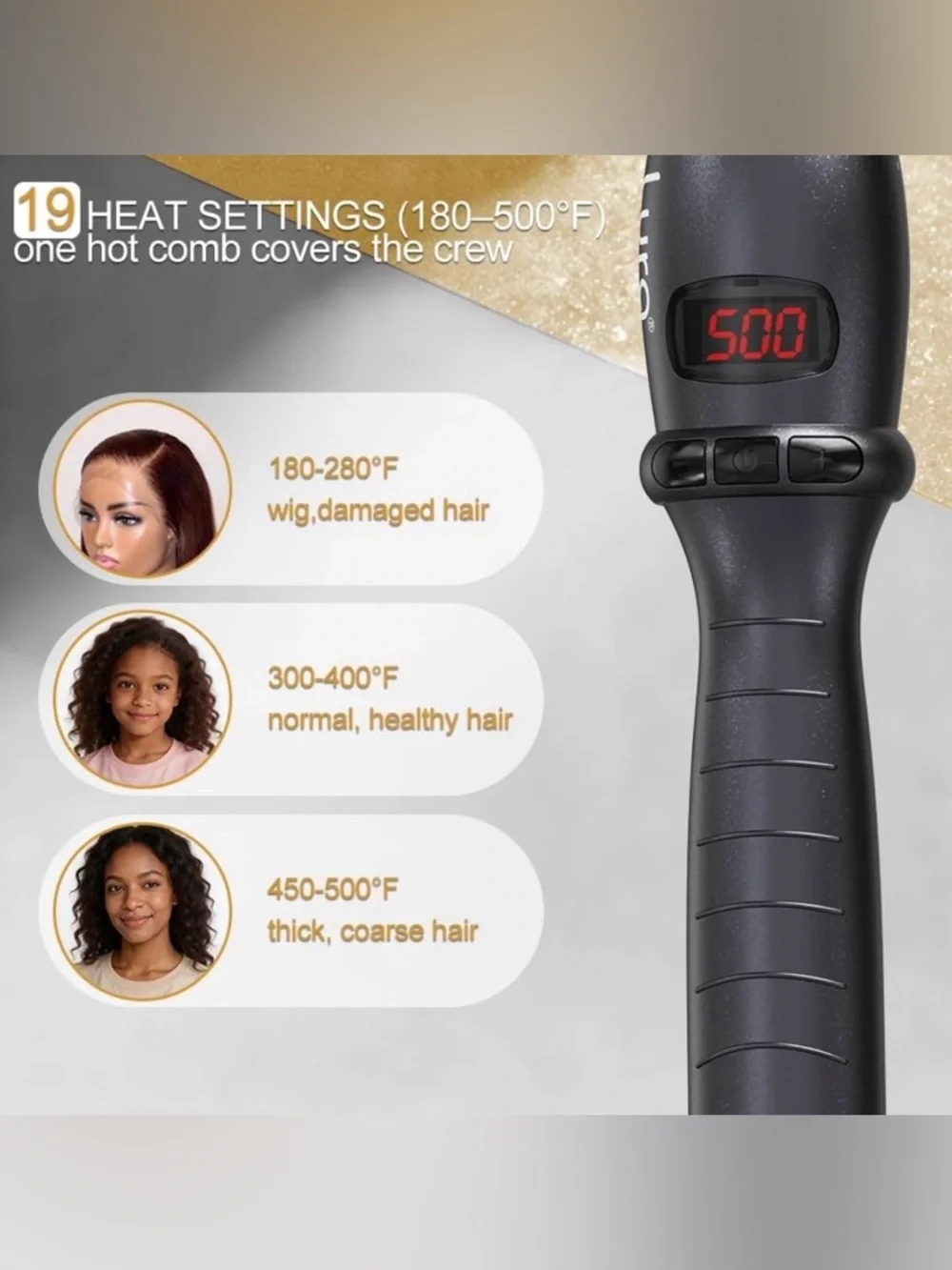 Lura Professional Ceramic Hot Pressing Comb
